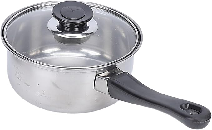 Yosoo Stainless Steel Cooking Set Kitchen Pots and Pans Set with Tea Kettle Glass Lids for Frying Boiling Stewing