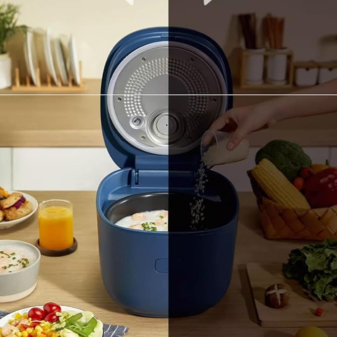 Rice Cookers Electric Rice Cooker Household 4.2L Family Large Capacity Rice Cooker 3-8 People Electric Rice Cooker Rice Maker(Blue)