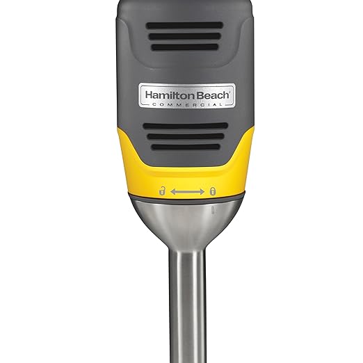 Hamilton Beach Commercial HMI009 BigRig Compact Immersion Blender with 9 Inch Shaft Up to 3 Gallons Capacity Variable Speed Easy to Use NSF Certified