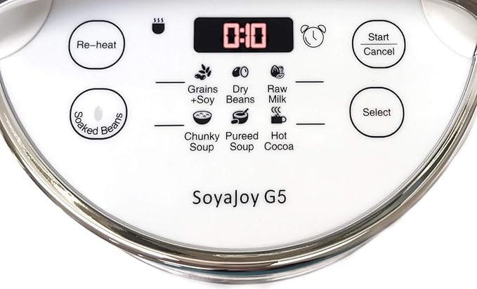 SoyaJoy G5 8in1 Milk Maker | Soy Milk soaked or dry beans Almond milk quinoa milk Nut Milk Oat Milk Cashew Milk | + Soups Porridges hot cocoa | Self-Cleaning | Raw Milk Program