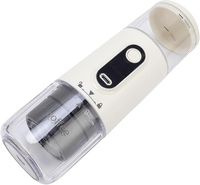 Tyenaza Portable Coffee Maker Coffee Machine Compatible Ground Coffee Rechargeable Travel Capsule Coffee Maker for Outdoor Car Camping Hiking (White)