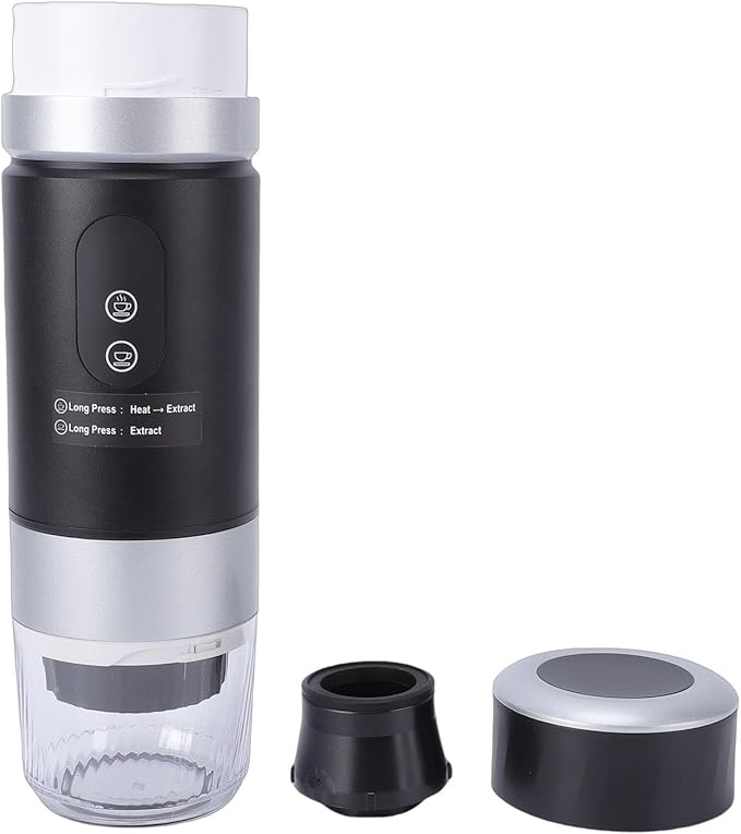 Pssopp Coffee Machines Mini Portable Rechargeable 20 Bar Ground Capsule Coffee Maker for Outdoor Office Travel Machine Portable Machine