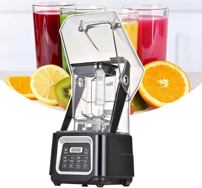 Home Kitchen Blender2200W Strong Pure Copper MotorHeavy Duty Fruit Professional Ice CrusherWith Flip-Top Soundproof Cover
