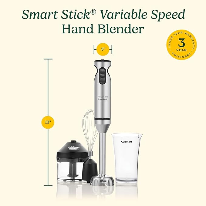 CUISINART SmartStick 2-Speed Hand Blender with Chopper Attachment