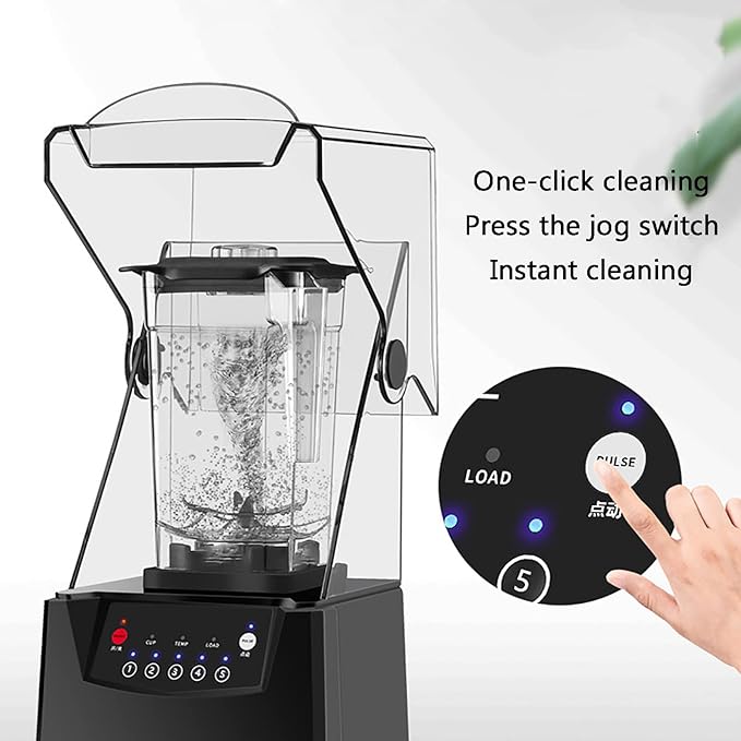 Blender Smoothie Machine Noise Reduction 2200W 2L Blender and Smoothie Maker Food Mixer 2.5MM Blade Ice Crusher with Cover Silent Broken Wall Cooking Machine