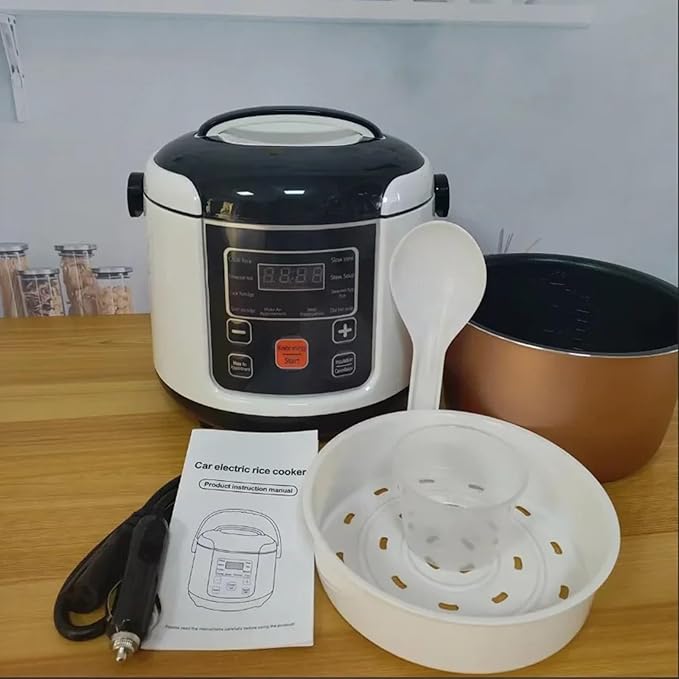 GRFIT 2L Electric Mini Rice Cooker MultiCooker Portable Car Rice Cooker Cooking Machine for Car and Truck jinyi2016SHOP-1998