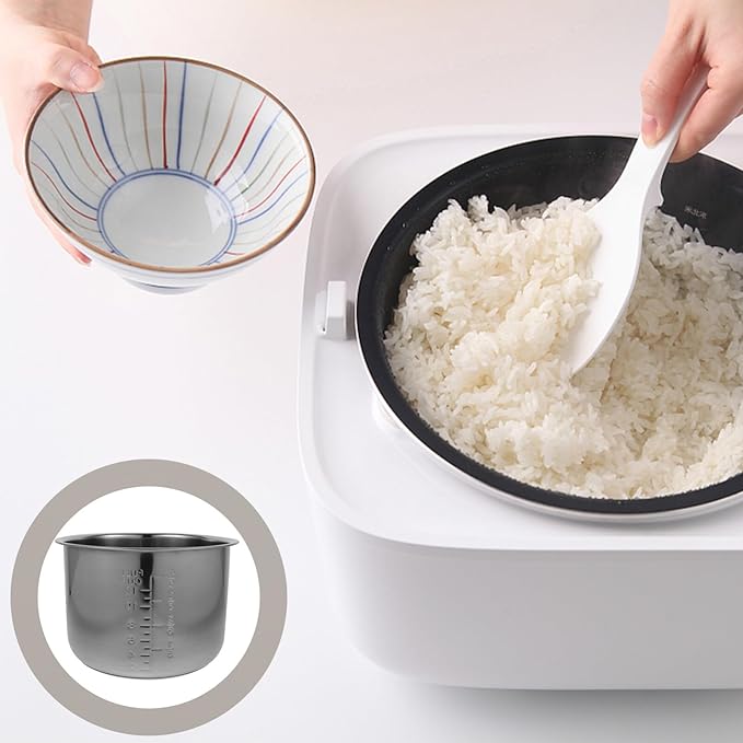 Cabilock Rice Cooker Inner Pot Inner Cooking Pot Aluminum Electric Rice Cooker Liner Non-stick Non-stick Cooking Liner Accessories (6L) Universal