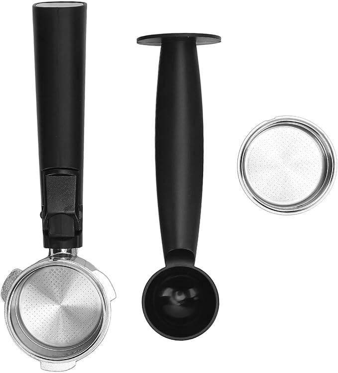 ZJchao Compact Coffee Machine Stainless Steel 20 Bar Coffer Maker Milk Frother Quick Preheat for Cappuccino Latte Home Office (US Plug 110V)