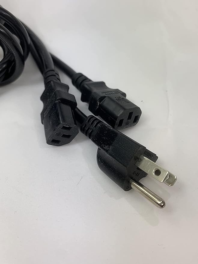 [UL Listed] OMNIHIL 10FT 3 Prong Power Cord Splitter Compatible with Aroma Housewares Rice Cooker 2Qt/4Qt 2-8 Cup