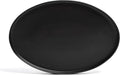 over&ampback Stackable Stoneware Serving Platter - Elegant 1-Piece Oval Serving Platter to Complete Your Kitchen Set - Perfect for Appetizers Desserts and More - 16 L x 11 W - Semi-Matte Black