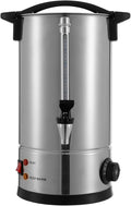 Coffee Urn 160 Cup Coffee Percolator Commercial Coffee Maker 25L Stainless Steel Coffee Maker Hot Water Beverage Dispenser Electric Coffee Urn For Catering Wedding Party (25L)