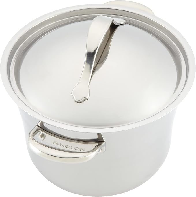 Anolon Stainless Steel &amp Hard Anodized Aluminum Cookware Set (11 Piece)