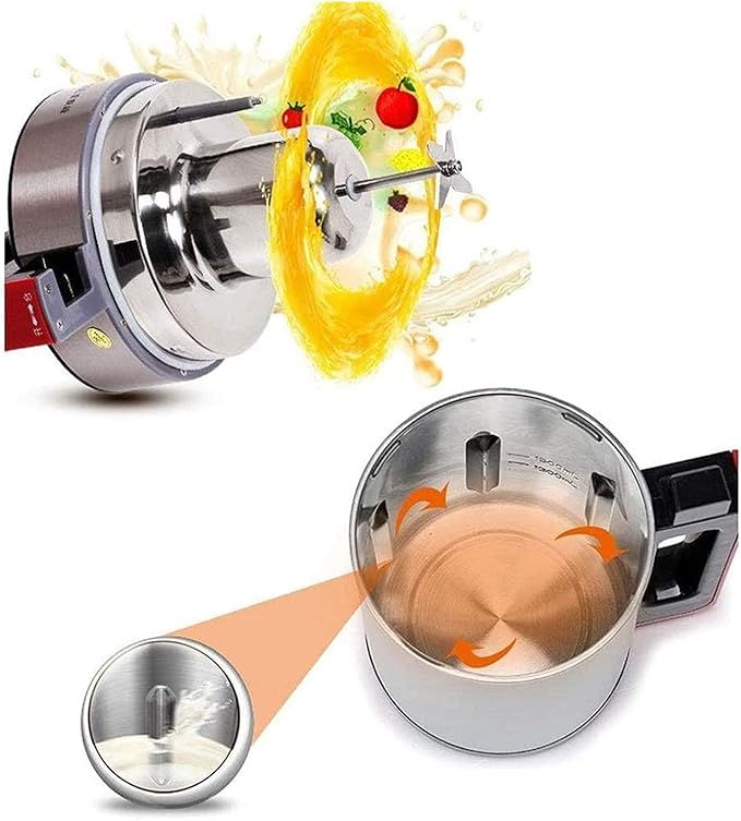 Milk Machine - Make Milk from Grains Seeds or Nuts Almonds Soybean Coconuts Rice Easy to Use Stainless Steel Blade