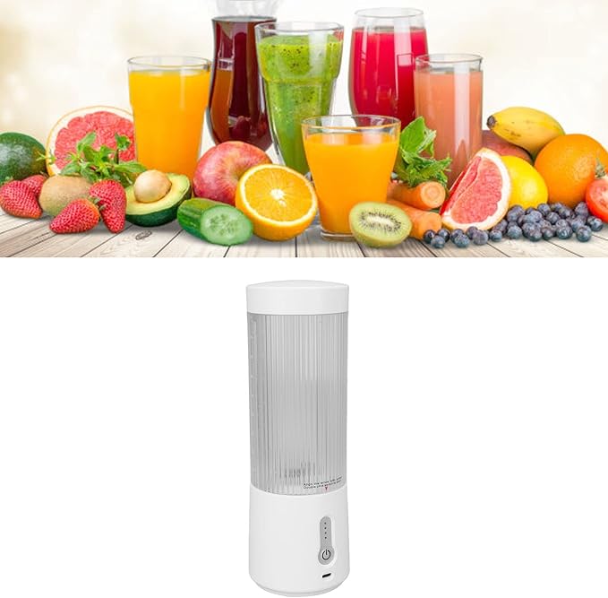 Electric Juicer Cup Portable Blender 18000 Rpmmin USB Charging Fast Speed 450ml Capacity 4000mAh Battery for Camping for Travel for Office