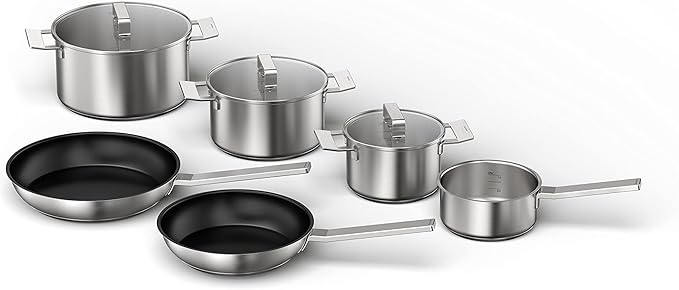 Siemens HZ9SE060 6 Piece Cookware Set for All Electric Hobs Including Induction