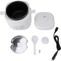 2L Car Rice Cooker Multifunctional Quick Cooking Travel Rice Cooker with Steam Tray for Car Travel Camping 24V