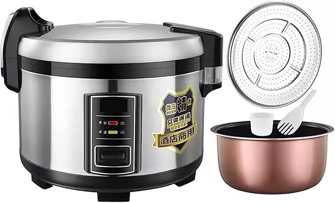 Commercial Rice Cooker and Slow Cooker with Thicken Non-Stick Inner Pot Ideal for Hotels Restaurants Canteens and Schools (10L