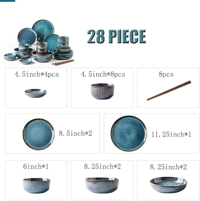 Dinnerware Set Plates and Bowls Sets Ceramic Plates And Bowls Dinner Sets Modern Creativity Reactive Glaze Dishes Set For Kitchen
