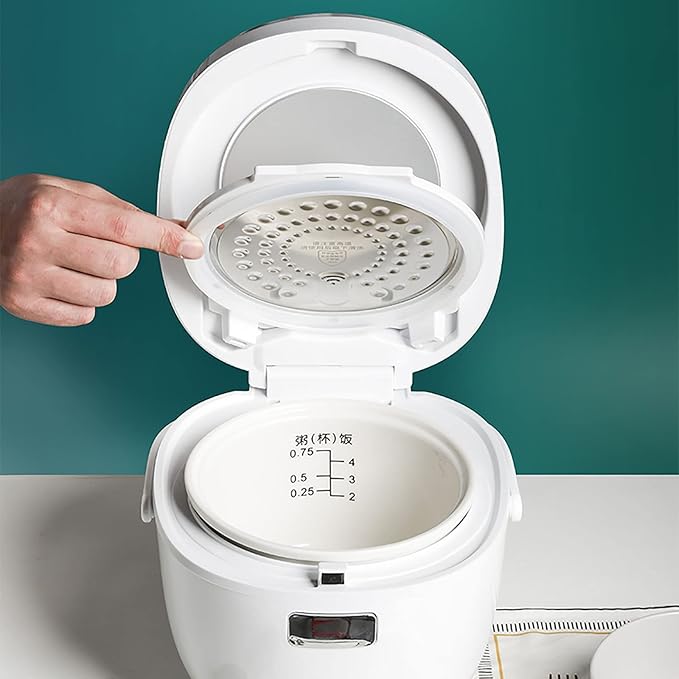 Rice Cooker Steamer 2L Large Capacity 12H Reservation Time Ceramic Non-Stick Liner For Family Dormitory 1~3 People cooker rice