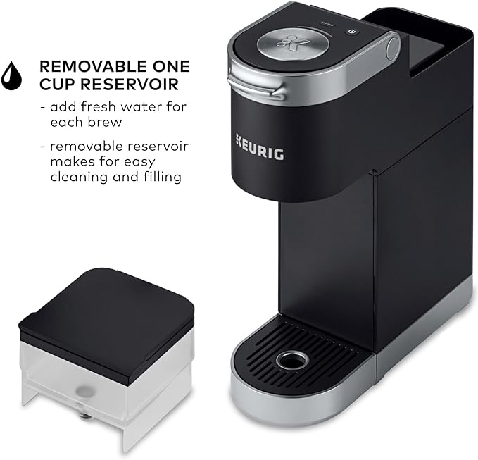 Keurig K-Mini Plus Single Serve K-Cup Pod Coffee Maker with 6 to 12oz Brew Size Stores up to 9 K-Cup Pods Travel Mug Friendly Matte Black