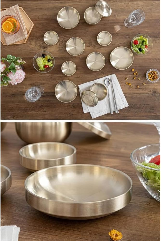 Korean style Titanium lightweight easy to care for Luxury Tableware Set for 2 people-12PCS