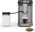 20 Bar Fully Automatic Espresso Machine with Dual Boiler Built-In Grinder &amp Milk Frother Auto-Cleaning LCD Touch Control – Ideal for Coffee Lovers – Interstellar Gray Electroplating Gun Metal