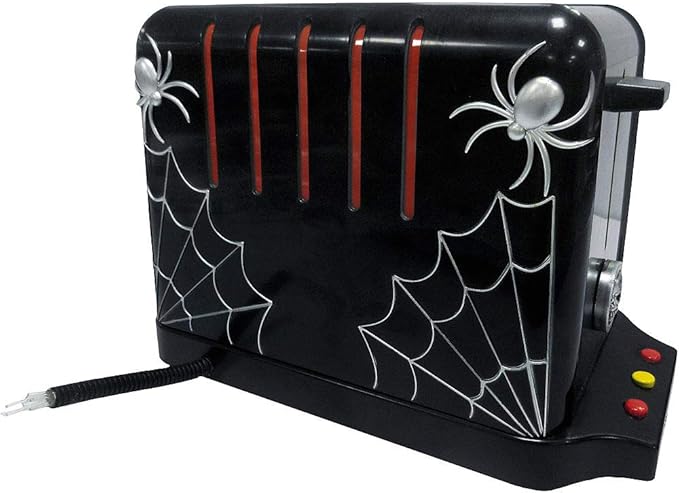 Slice of Terror Animated Skeleton Haunted Toaster - Lights Up with Sound