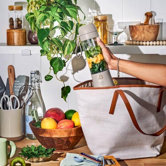 B.eautiful Portable to-Go Blender 2.0 70 W 16 oz Porcini Taupe19484 Standard