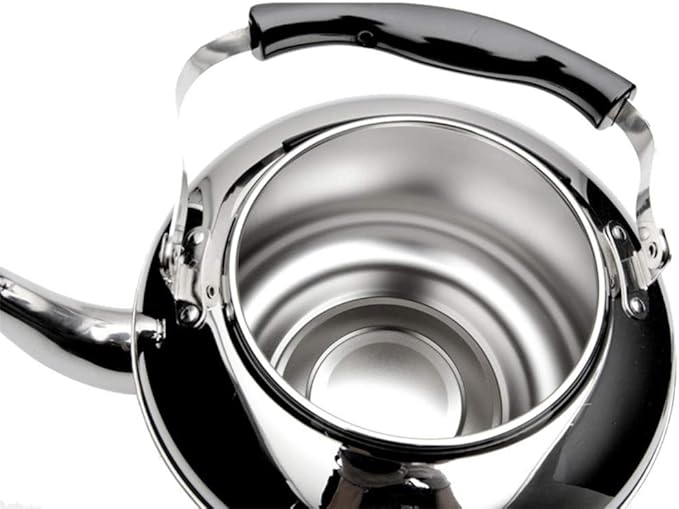 Glass Coffee Maker Water Bottle Metal Glass Coffee Pot Teapot for Stovetop Water Pouring Kettle Coffee Kettle Pour Over Teakettle for Home Household Heating Water KettleSilver-20x12.2x24cm