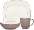 Noritake Colorwave Clay 4-Piece Square Place Setting Service for 1