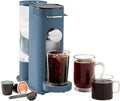 Ninja Pods &amp Grounds Single-Serve Coffee Maker K-Cup Pod Compatible 56-oz. Reservoir 6-oz. Cup to 24-oz. Travel Mug Brew Sizes Iced Coffee Maker Blue PB041BL