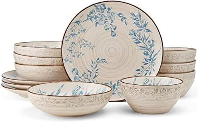 Pfaltzgraff Bella 12 Piece Dinnerware Set Service For 4 Multicolor
