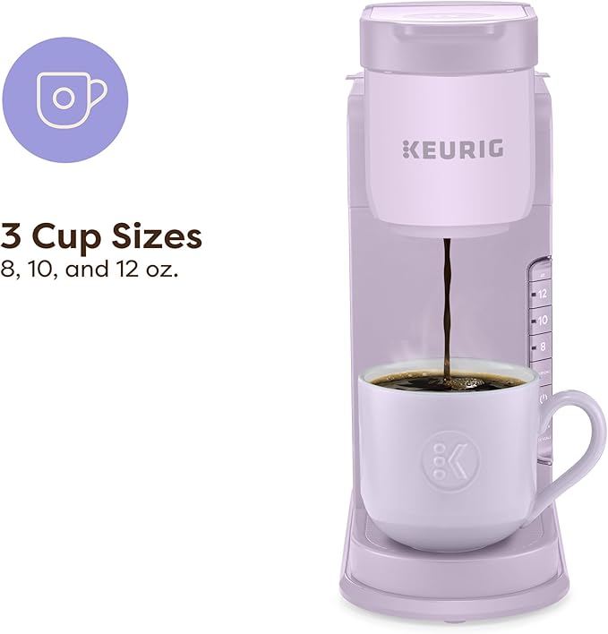 Keurig K-Express Single Serve K-Cup Pod Coffee Maker 3 Brew Sizes Strong Button Feature 42oz Removable Reservoir Lavender