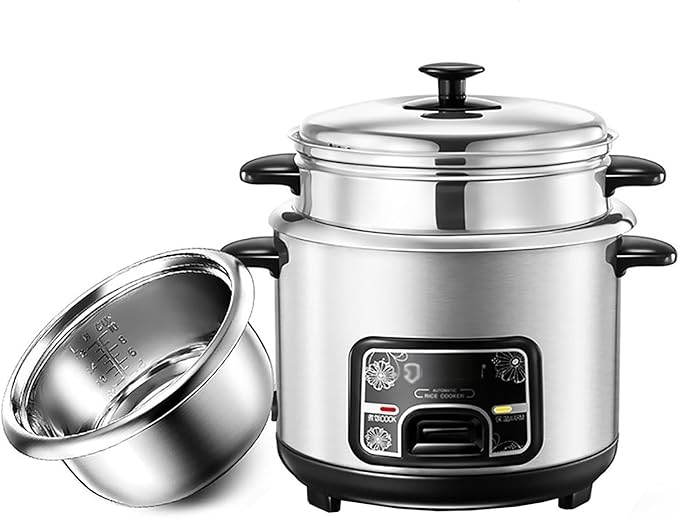 Small Rice cooker Electric Rice Cooker Automatic Cooking Removable Inner Pot | Measuring Cup &amp Spatula Keep Warm Function(3L)