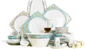Ceramics Dinnerware Set with 30-PieceBowl/Dish/Spoon|Bone China Dinner SetsKunlun Type Porcelain Combination SetAA