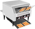 450 Slices/H Commercial Electric Conveyor Toaster w/ 7 Speed Adjustable Countertop Stainless Steel Bread Toaster For Bagel Burgers bun Baked Food Sandwich 110V Heavy Duty Restaurant Toaster