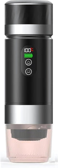 Portable Coffee Maker KF-JN-03 with Digital Display &amp 20 BAR Pressure – Hot &amp Cold Brew Compatible with Coffee Grounds and Capsules Compact Single-Serve Design with Transparent Cup &amp 60m