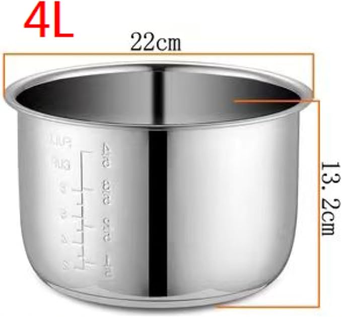 4L Electric Rice Cooker Inner Pot Bowls Multicooker Bowl Tank for Cooking Soup Porridge