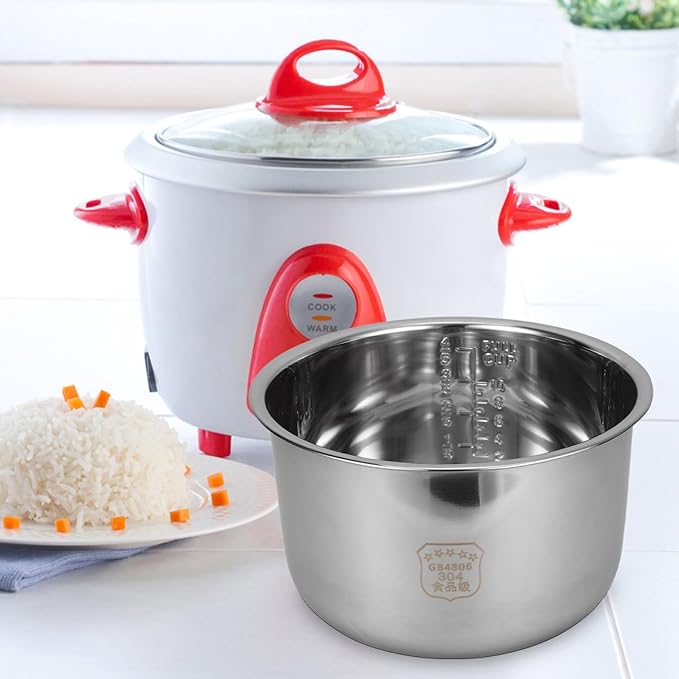 Cabilock Rice Cooker Liner 5L Cooker Inner Tank Rice Accessories Electric Accessories Inner Pot Power Parts Pot Cooking Supplies Stainless Steel Instant