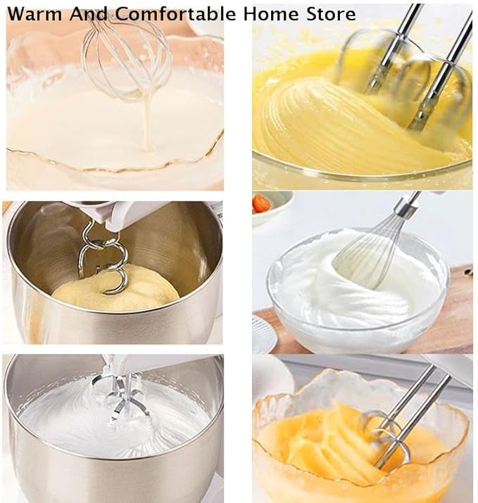 4Pcs Electric Egg Beater Stirring Hook Stainless Steel Handheld Egg Whisk Mixing Stick Kitchen Mixer Accessories