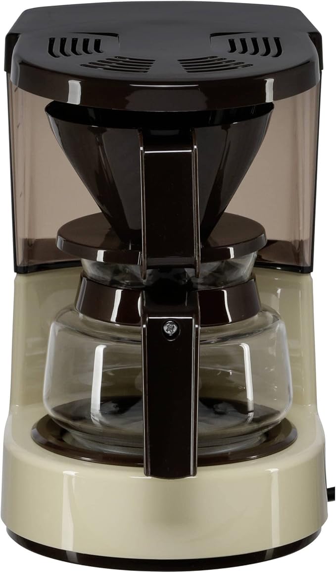 Melitta 1015 Aromaboy Filter Coffee Machine 2 Cups Glass Pot Automatic Switch-Off beige/brown