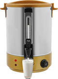 Electric Hot Water Dispenser 240 Cups Commercial Coffee Percolator &amp Beverage Dispenser w/Temperature Control Stainless Steel Coffee Urn for Coffee &amp Tea