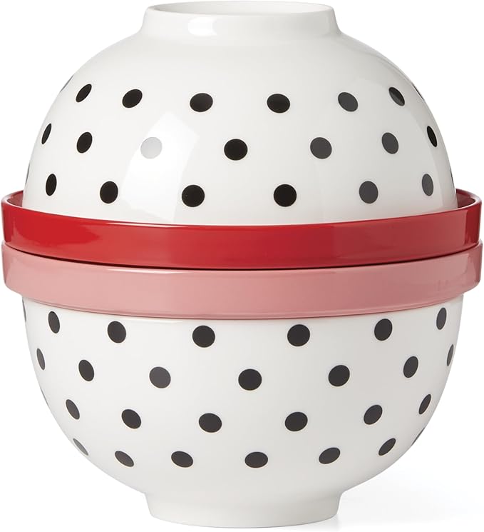 kate spade new york On The Spot 8-Piece Nesting Set White/MultiColor