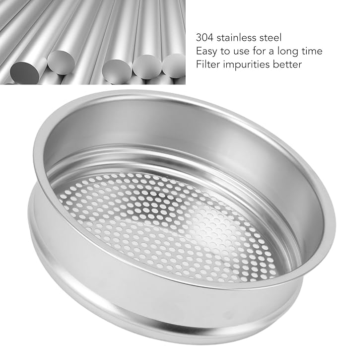 Coffee Bean Screen Cooler Cooling Plate Shower Coarse Mesh 5mm Household Baking Machine Compone for Household Cafe Roasting Cooling Rich Flavour