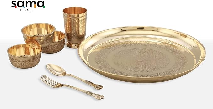 Brass Dinner Set (Apple Khomcha)
