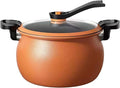 Non-Stick Pressure Pot Steam Vent 28X28X15.5CM Large Rice Cooker Transparent Lid Cookware Easy Clean For Cooking Canning Steam Rice Baking Bean Halloween Thanksgiving