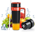 Personal Blender for Shakes and Smoothies with 6 Blades 21oz(600ml) Personal Size Juicer USB-C Rechargeable with Straw Brush&ampLid for Home Gym Travel Kitchen (Black)