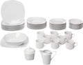 10 Strawberry Street 45-Piece Square Dinnerware Set White
