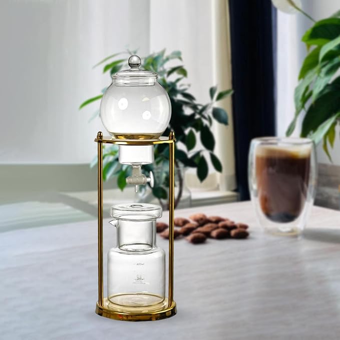 Ice Drip Coffee Pot Dripper Bottle Iced Coffee Maker 600ml for Camping