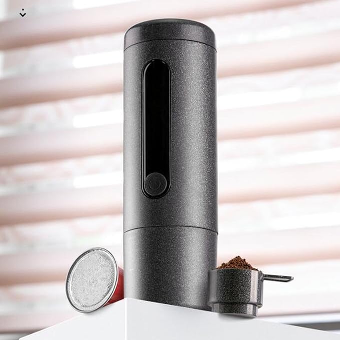 Manually Operated Handheld Coffee Maker 5V Rechargeable for Kitchen Home Travel Driving Office/77